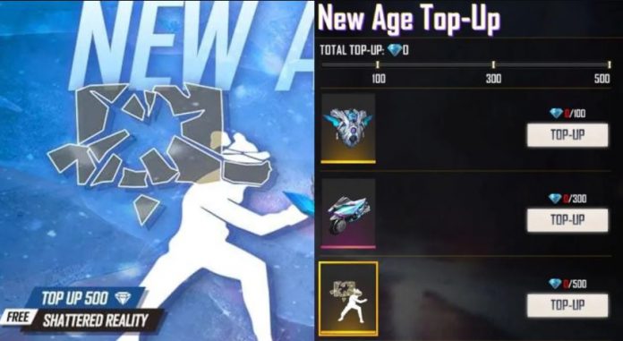 New Age Top Up Free Fire : New Age Top Up event started in Garena Free Fire, get many amazing rewards including free emotes : free fire new age mod apk unlimited diamonds