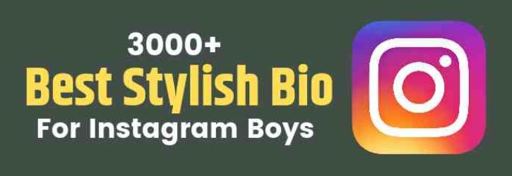 3000+ Best instagram bio for boys in hindi and english with stylish font : instagram vip bio for boy .